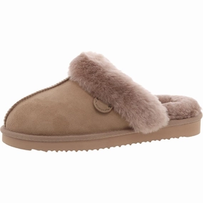 Driftwood Womens Faux Fur Lined Man Made Scuff Slippers Womens Slippers at low price