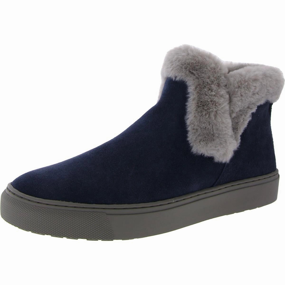 Duffy Womens Faux Leather Faux Fur Trim Ankle Boots Sale on Womens Trendy Boots