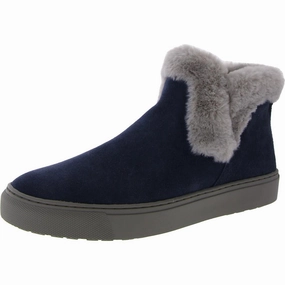 Duffy Womens Faux Leather Faux Fur Trim Ankle Boots Sale on Womens Trendy Boots