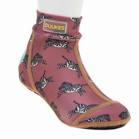 Duukies Beachsocks Zebra Raspberry Kids UV Water Shoes splash deals