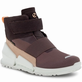 Ecco Biom K1 Ankle Boot Dusty Purple/Shale/Rose Dust Winter Boots for Kids on sale