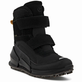 Ecco Biom K2 Mid-Cut Boot Black/Black/Black/Magnet Cheap Kids Winter Footwear