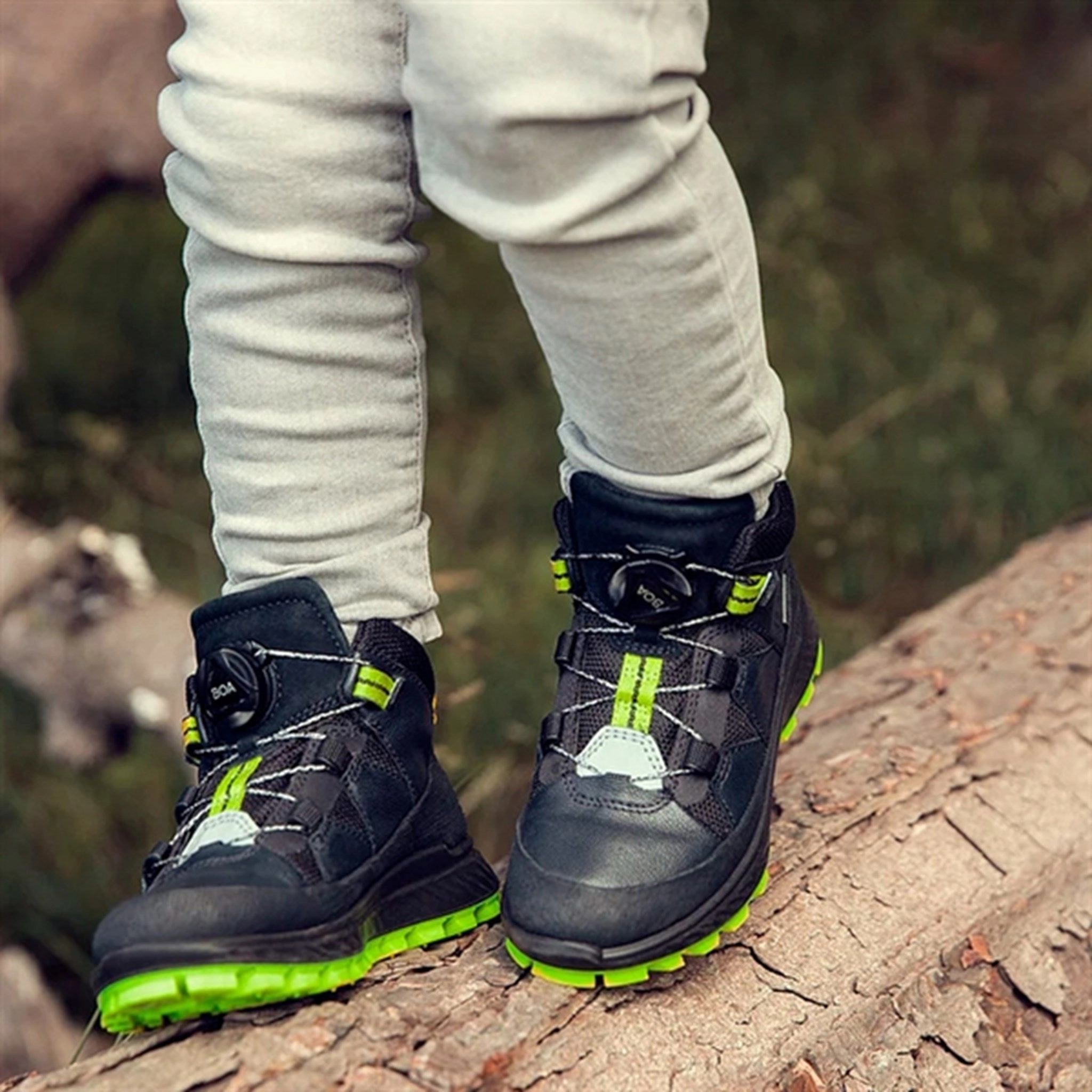 Ecco Exostrike Kids Ankle Boot Black/Black