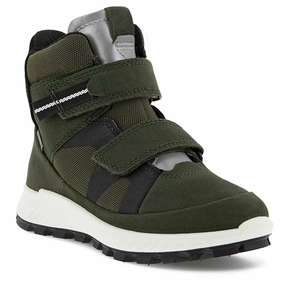 Ecco Exostrike Kids Mid-Cut Bo Deep Boot Forrest/Grape Leaf/Black Cheap Kids Winter Footwear