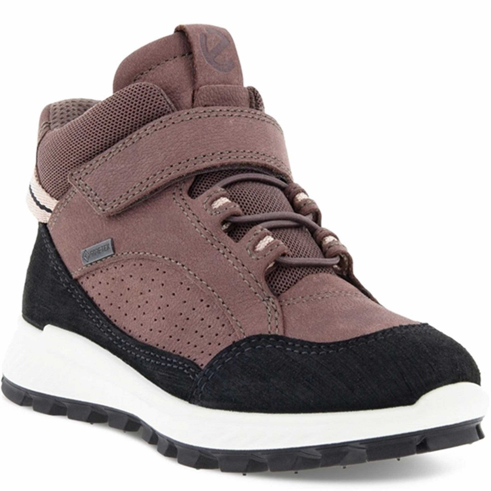 Ecco Exostrike Velcro Ankle Boot Black/Dusty Purple Winter Boots for Kids on sale