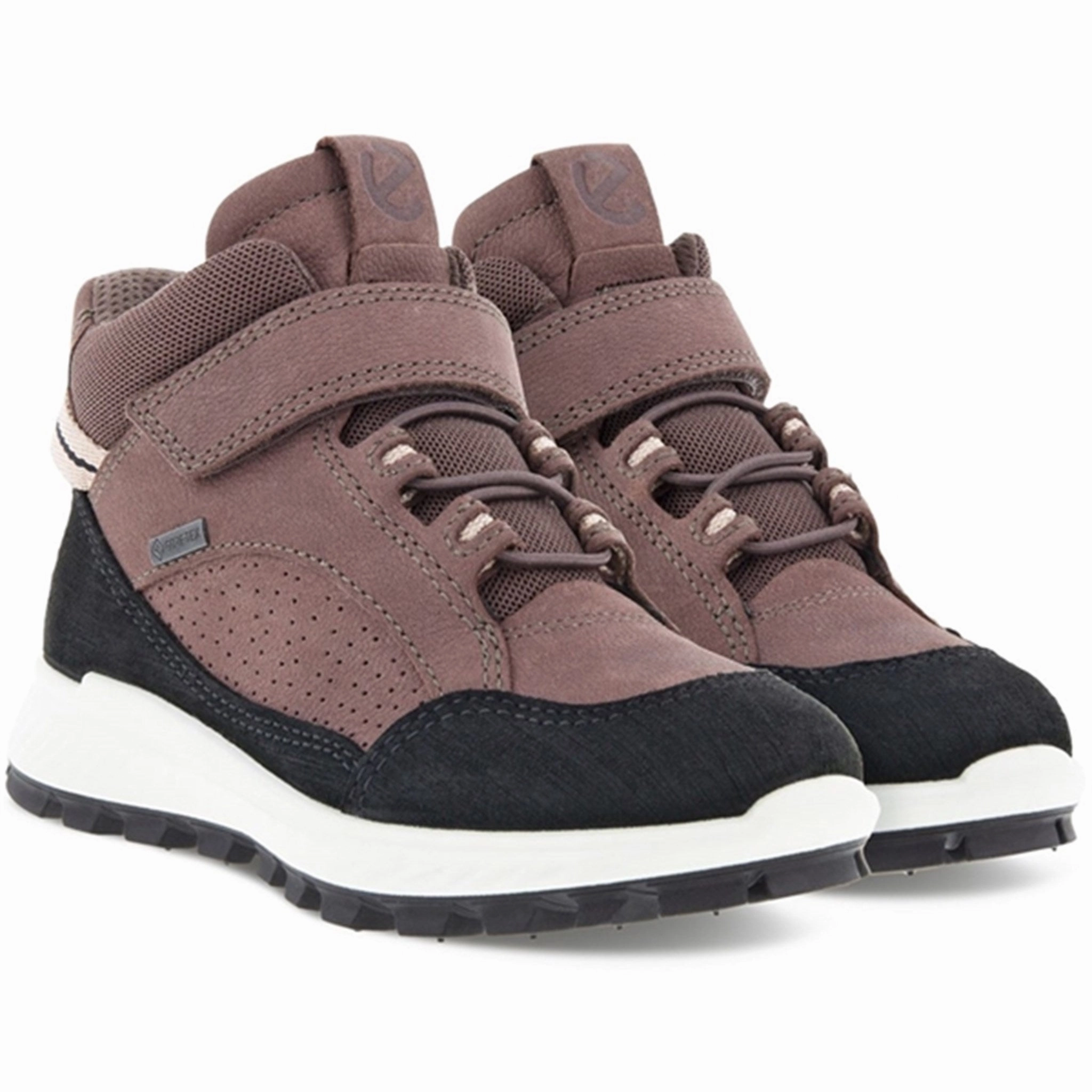 Ecco Exostrike Velcro Ankle Boot Black/Dusty Purple
