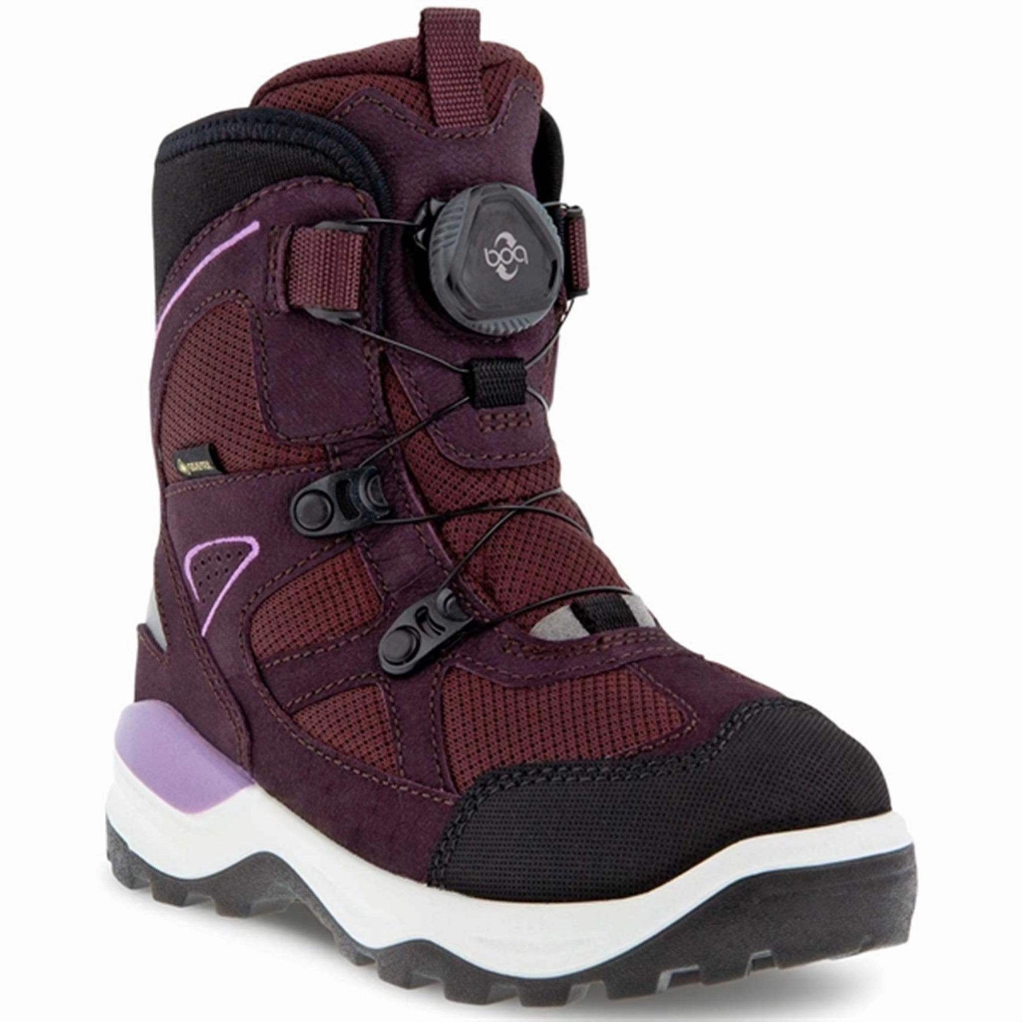 Ecco Snow Mountain Boots Black/Fig Winter Boots for Kids on sale