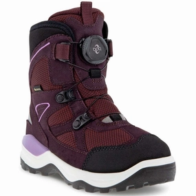 Ecco Snow Mountain Boots Black/Fig Winter Boots for Kids on sale