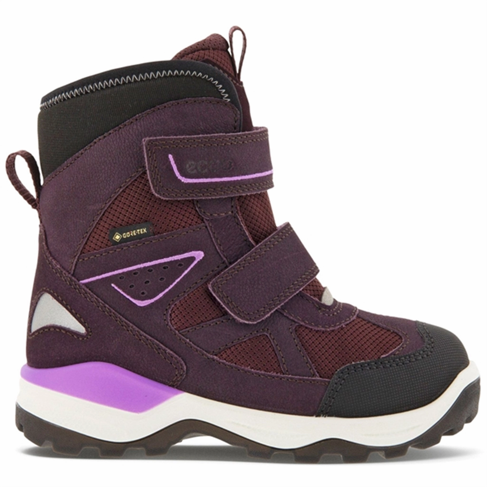 Ecco Snow Mountain Mid-Cut Boot Black/Fig/Fig Cheap Kids Winter Footwear