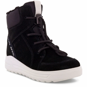 Ecco Urban Snowboarder Mid-Cut Boot Black/Black Cheap Kids Winter Footwear