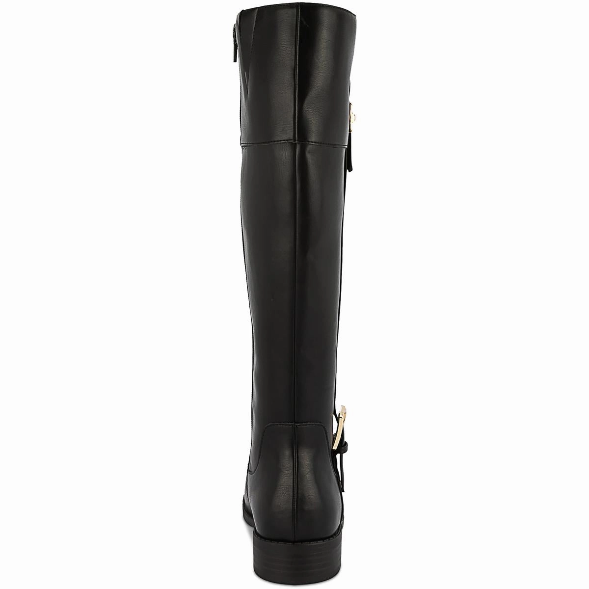 Edenn Womens Faux Leather Riding Knee-High Boots