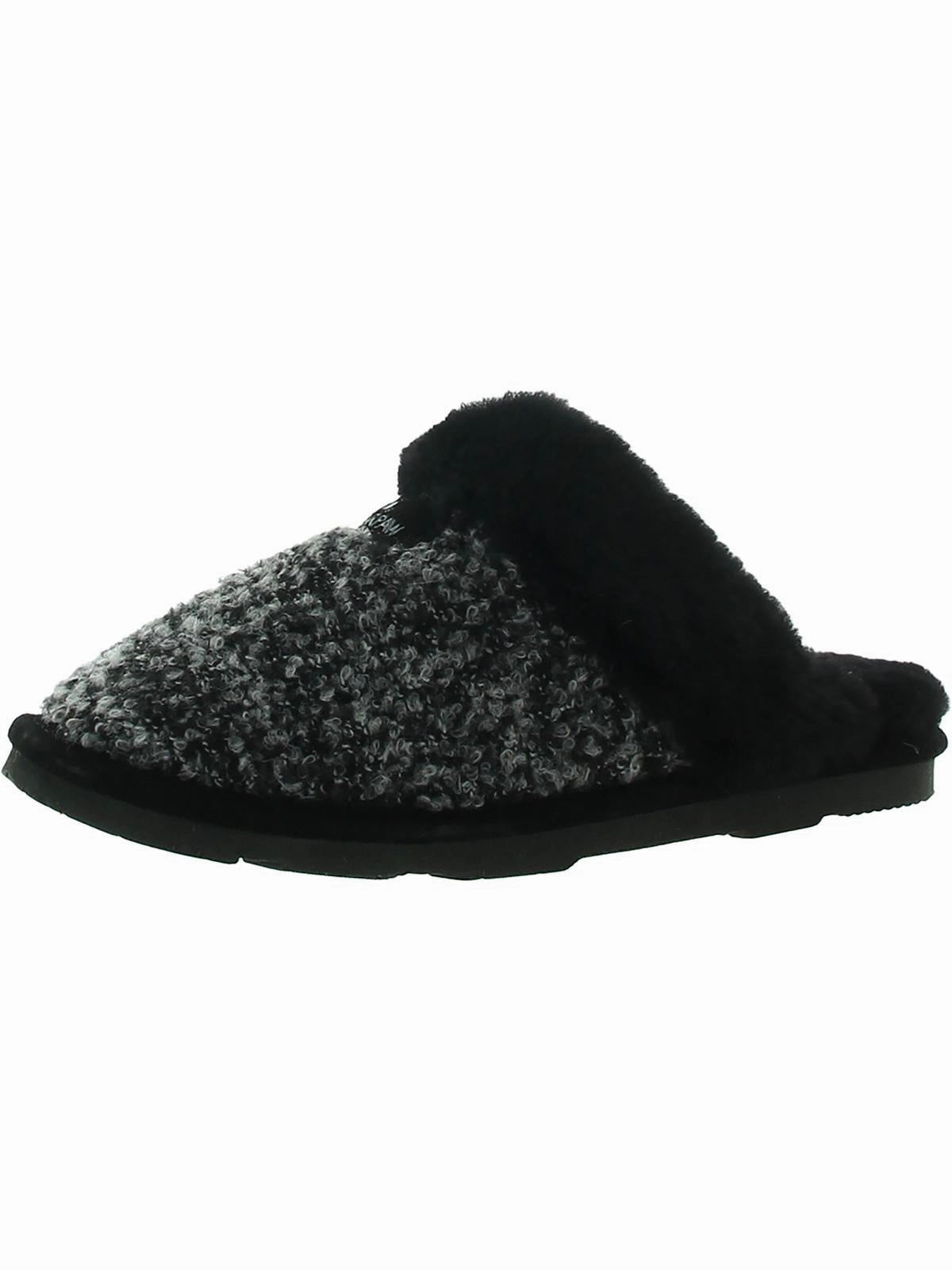 Effie Womens Boucle Sheepskin Mule Slippers