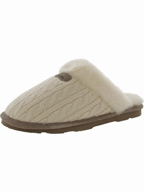Effie Womens Boucle Sheepskin Mule Slippers Cozy Womens Slippers discount