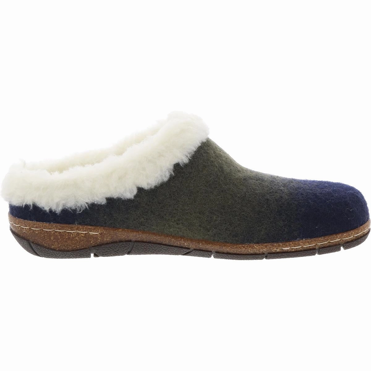 Elena Womens Solid Faux Fur Slide Slippers