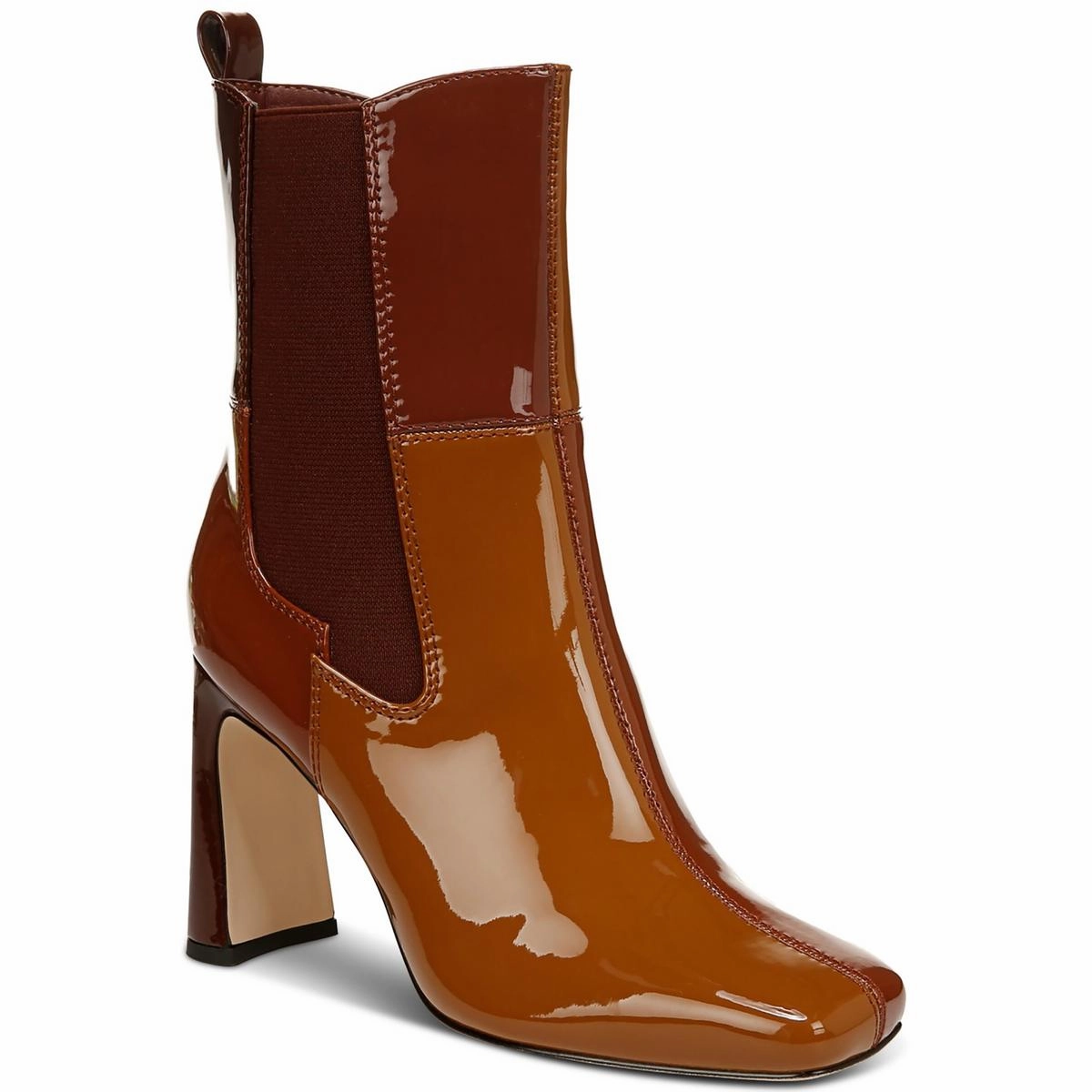 ELLE Womens Block Heel Leather Mid-Calf Boots Womens Fashion Boots outlet store