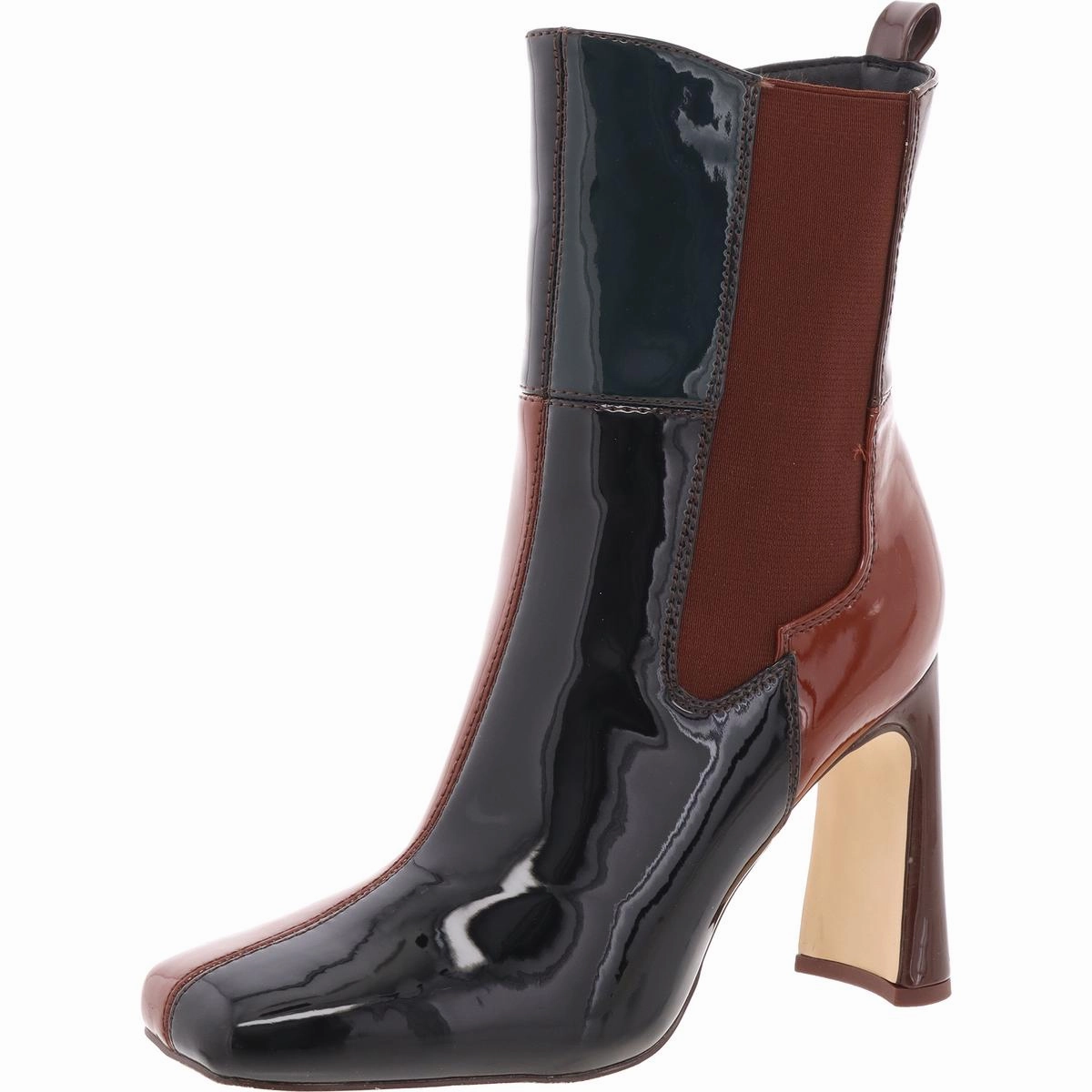 ELLE Womens Stretch Leather Mid-Calf Boots Sale on Womens Trendy Boots
