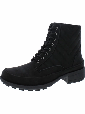 Elsie Womens Zipper Man Made Combat & Lace-Up Boots Hot sale Womens Boots