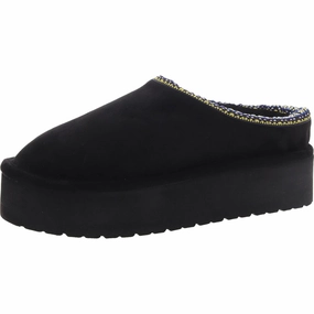 Elyse Womens Faux Fur Lined Platform Scuff Slippers Cozy Womens Slippers discount