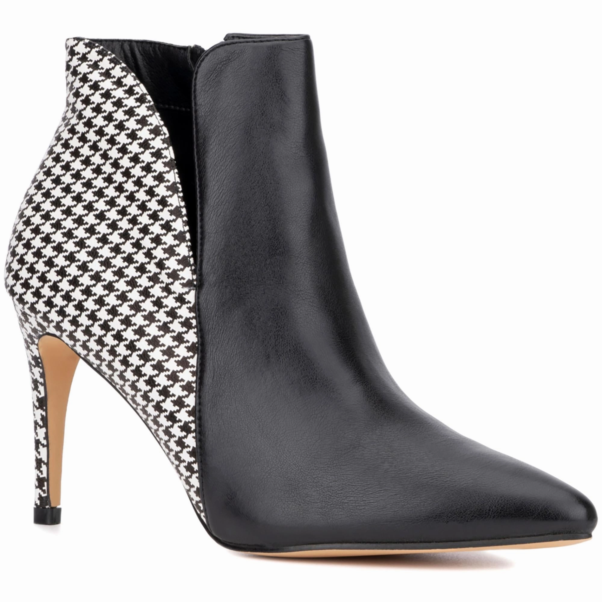 Emani Womens Faux Leather Ankle Boots