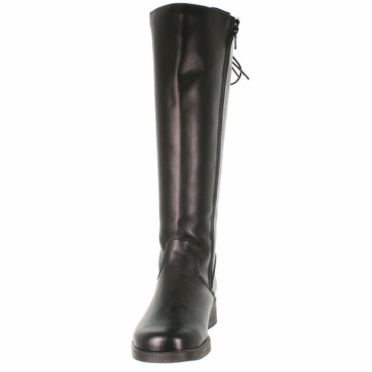 Emelyne  Womens Pull On Block Heel Mid-Calf Boots