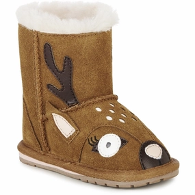 EMU Australia Deer Walker Booties Chestnut Teddy Boots for Kids online deal