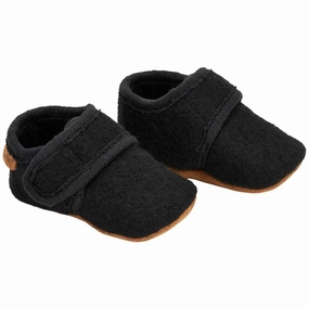 En Fant Baby Wool Slippers Black Wool Slippers Kids clearance