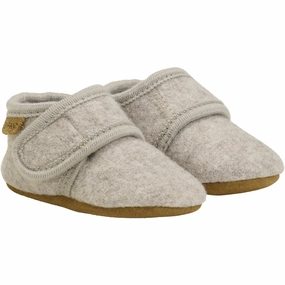 En Fant Baby Wool Slippers Sand Melange Wool Slippers Kids clearance