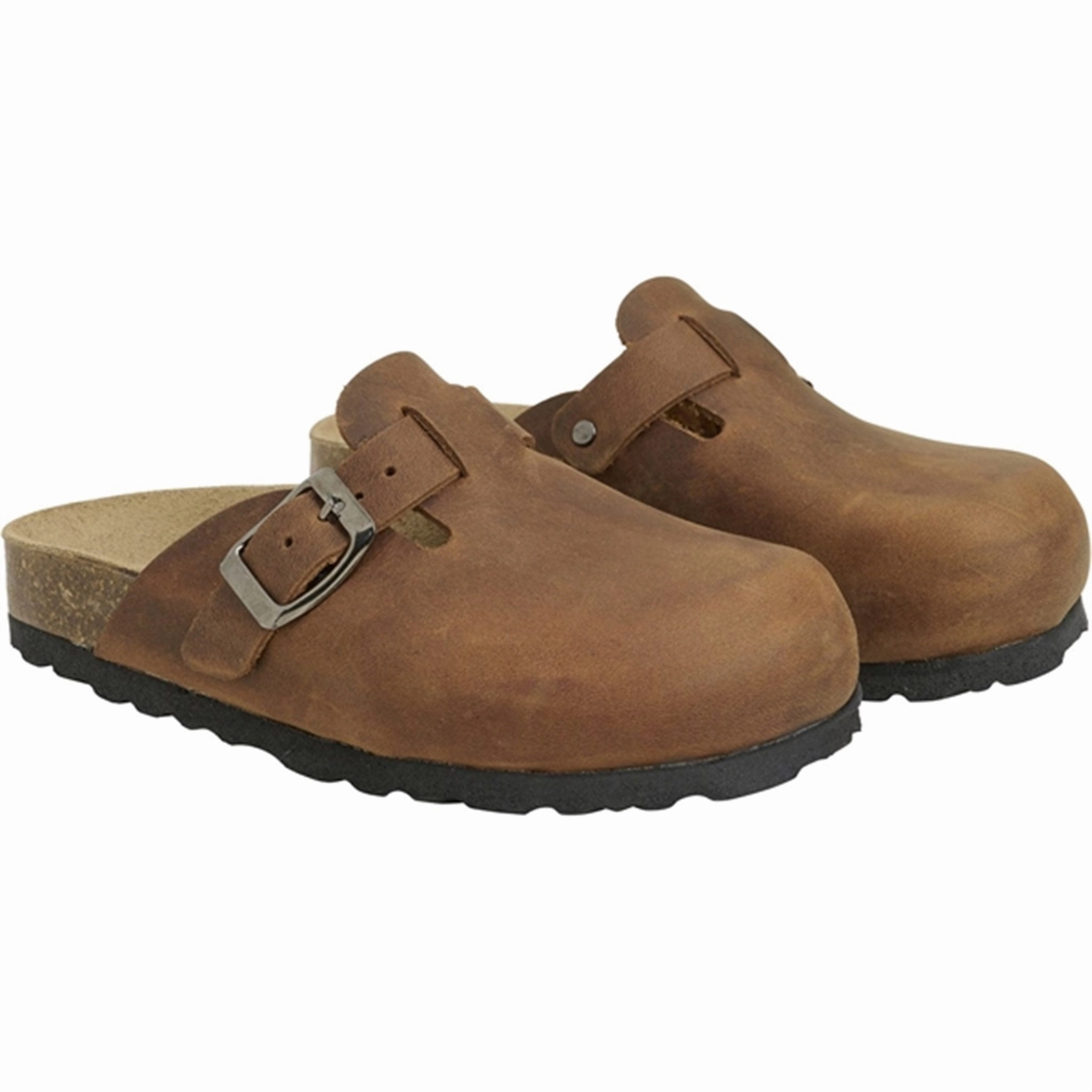 En Fant Slippers Nubuck Leather Acorn House Slippers for Kids on sale