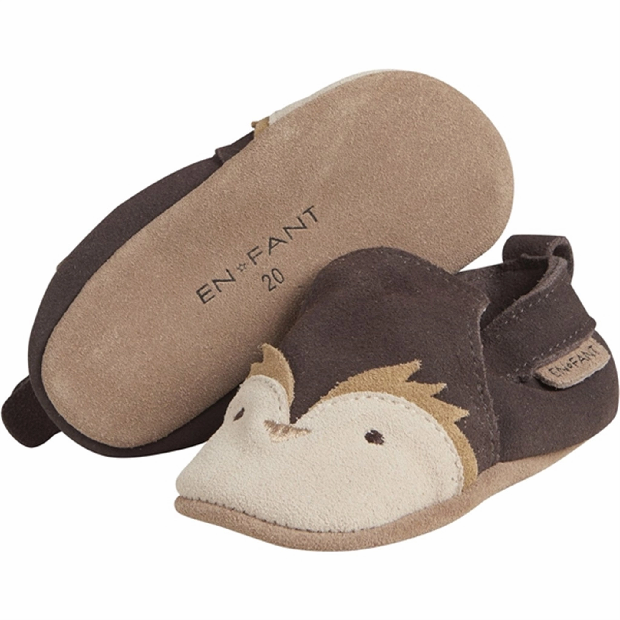 En Fant Slippers Ruskind Coffee Bean House Slippers for Kids on sale