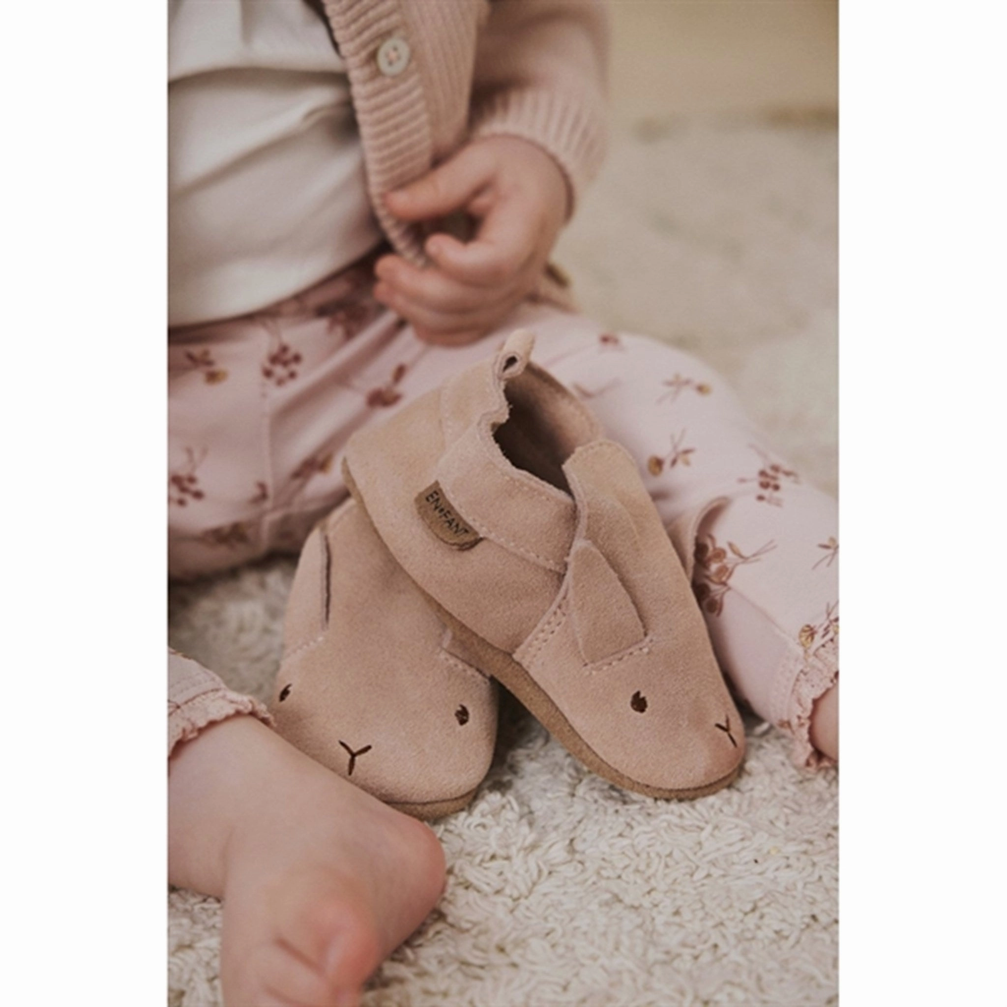 En Fant Slippers Suede Peach Whip
