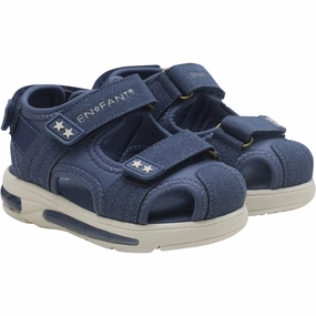 En Fant Vintage Indigo Sandals Velcro Kids Closed Toe Sandals promo
