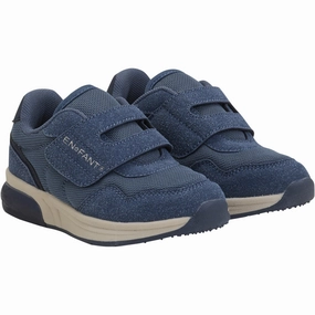 En Fant Vintage Indigo Sneakers Velcro w. Light Kids Light-Up Shoes on sale