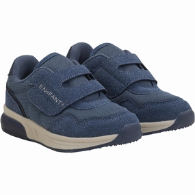 En Fant Vintage Indigo Sneakers Velcro w. Light Kids Velcro Sneakers discount