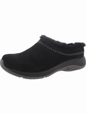 Encore Ice 5 Womens Suede Comfy Slide Slippers Cozy Womens Slippers discount