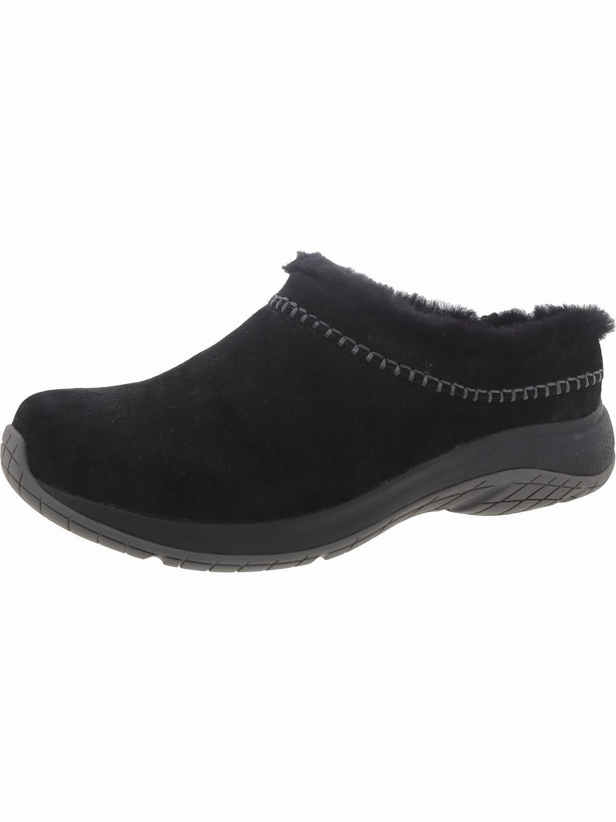 Encore Ice 5 Womens Suede Comfy Slide Slippers Cozy Womens Slippers discount