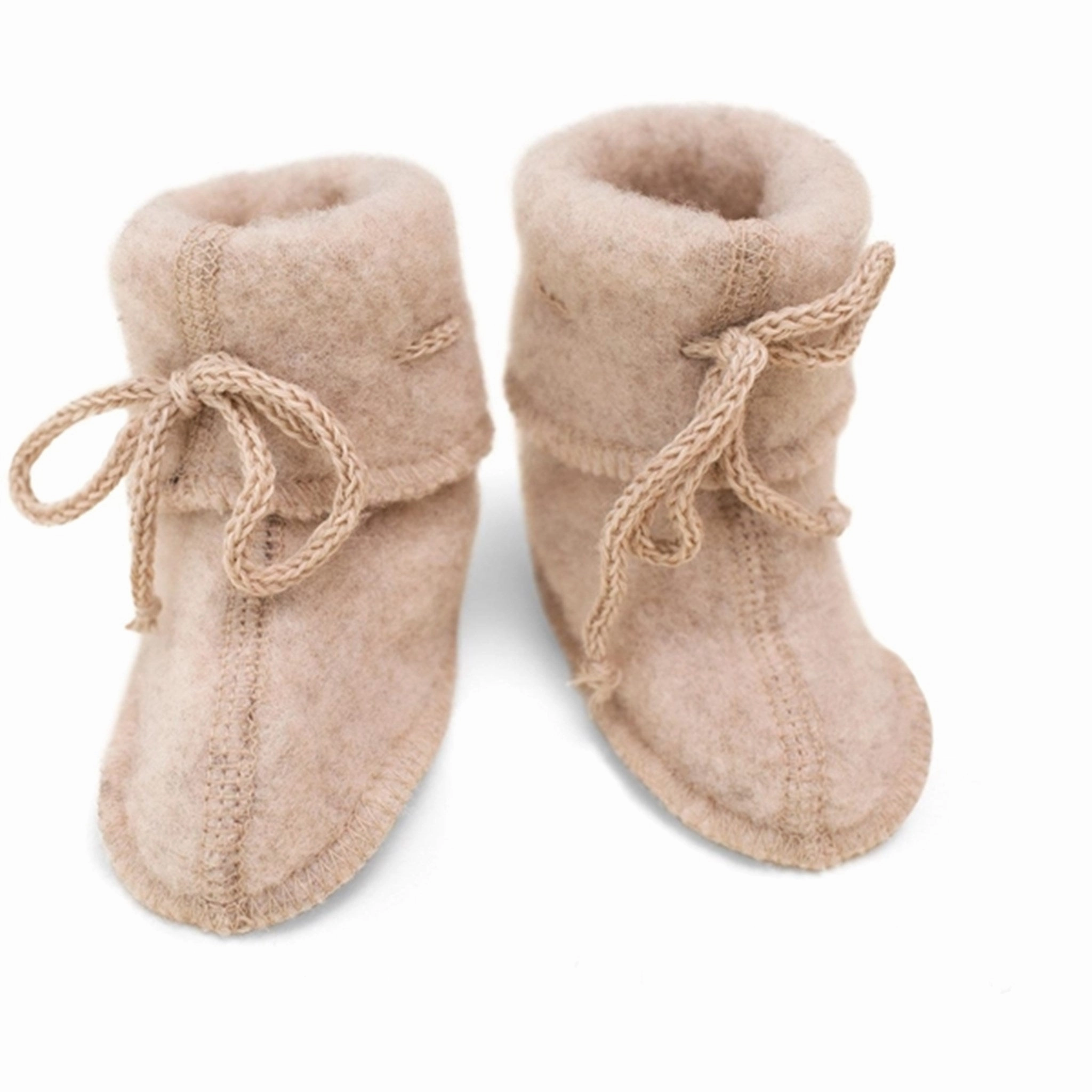 Engel Baby-bootees With Ribbon Sand Mlange Wool Slippers Kids clearance
