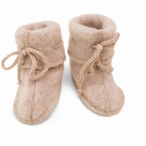 Engel Baby-bootees With Ribbon Sand Mlange Wool Slippers Kids clearance