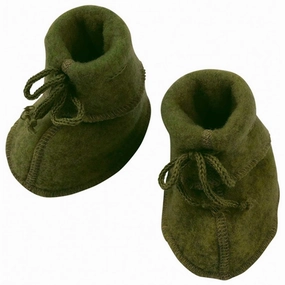 Engel Baby Booties w. Ribbon Reed Melange Wool Slippers Kids clearance