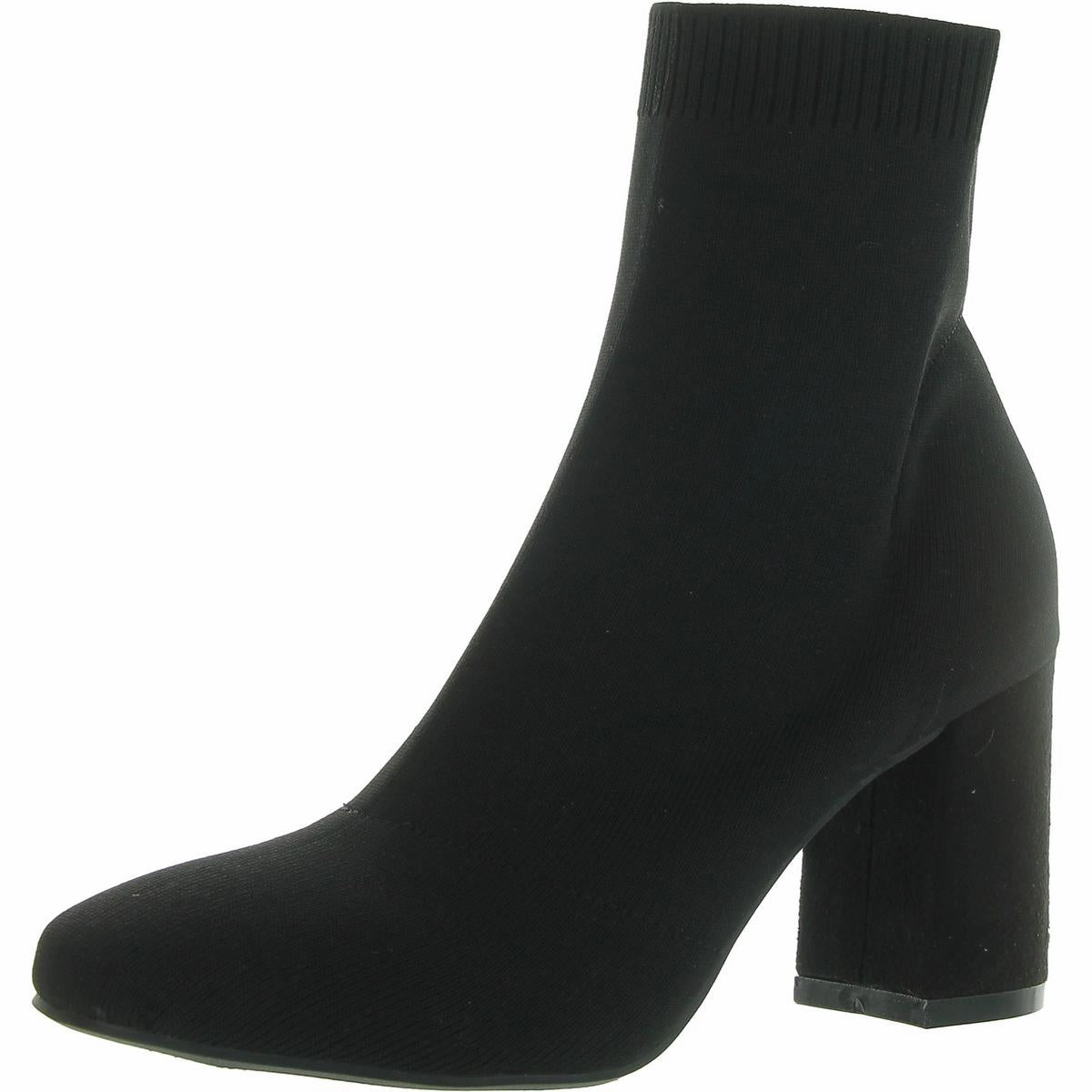 Erica Womens Knit Block Heel Ankle Boots High-quality Womens Boots discount