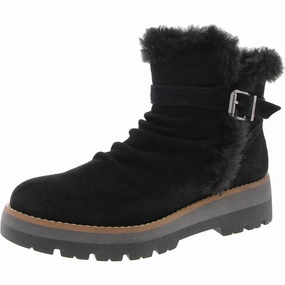 ETYARA Womens Faux Fur Lined Leather Shearling Boots Buy Womens Boots online cheap
