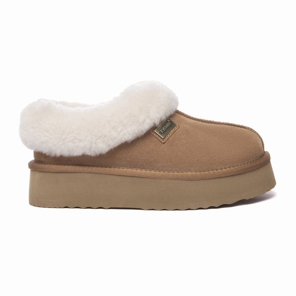 EverAu Australia Women Topknot Leather Slippers Cozy Womens Slippers discount