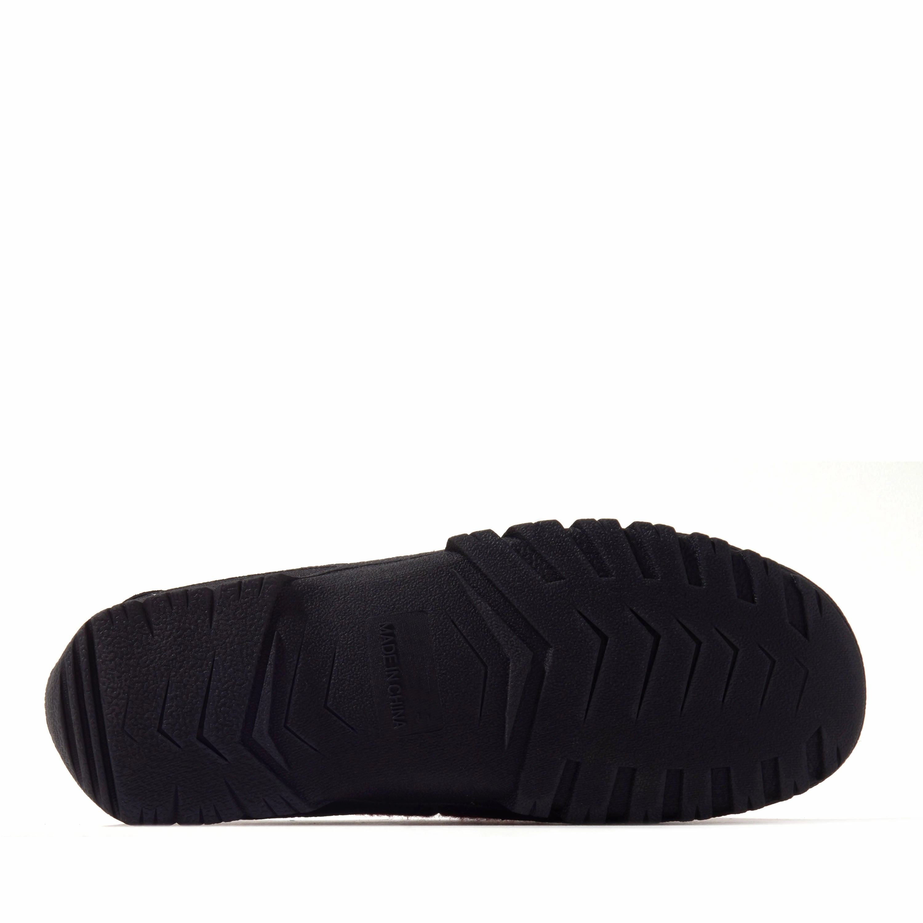 EZ Feet Men's Genuine Suede and Shearling Wool Moccasin
