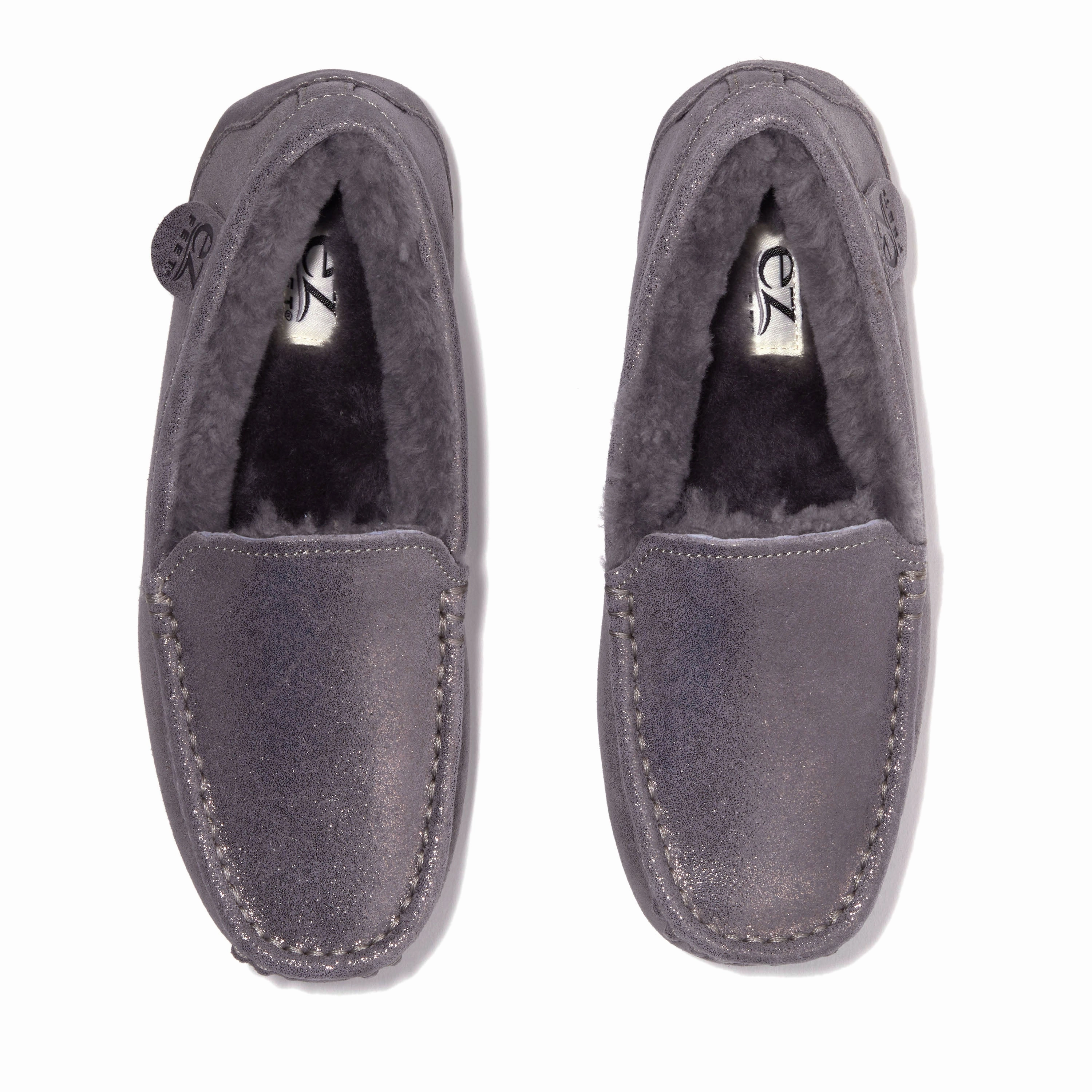 EZ Feet Women's Genuine Suede Moccasin Slipper