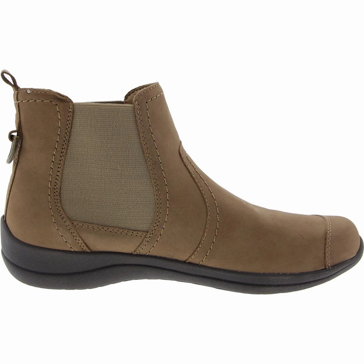 Faine Womens Faux Leather Pull On Booties