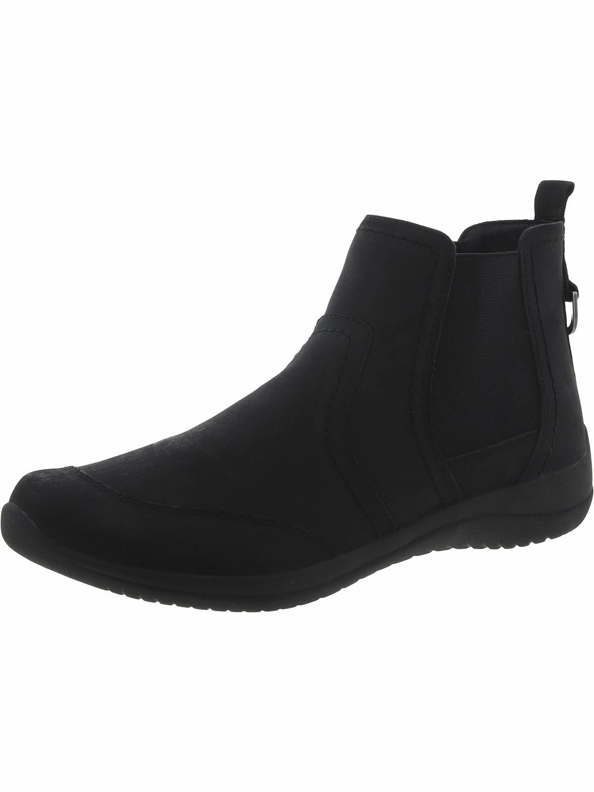 Faine Womens Faux Leather Pull On Booties