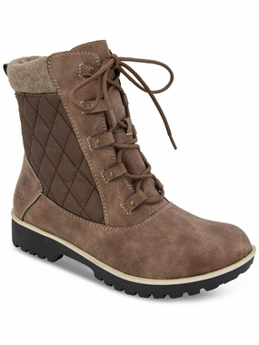 Fargo Womens Quilted Waterproof Ankle Boots Womens Dress Boots for less