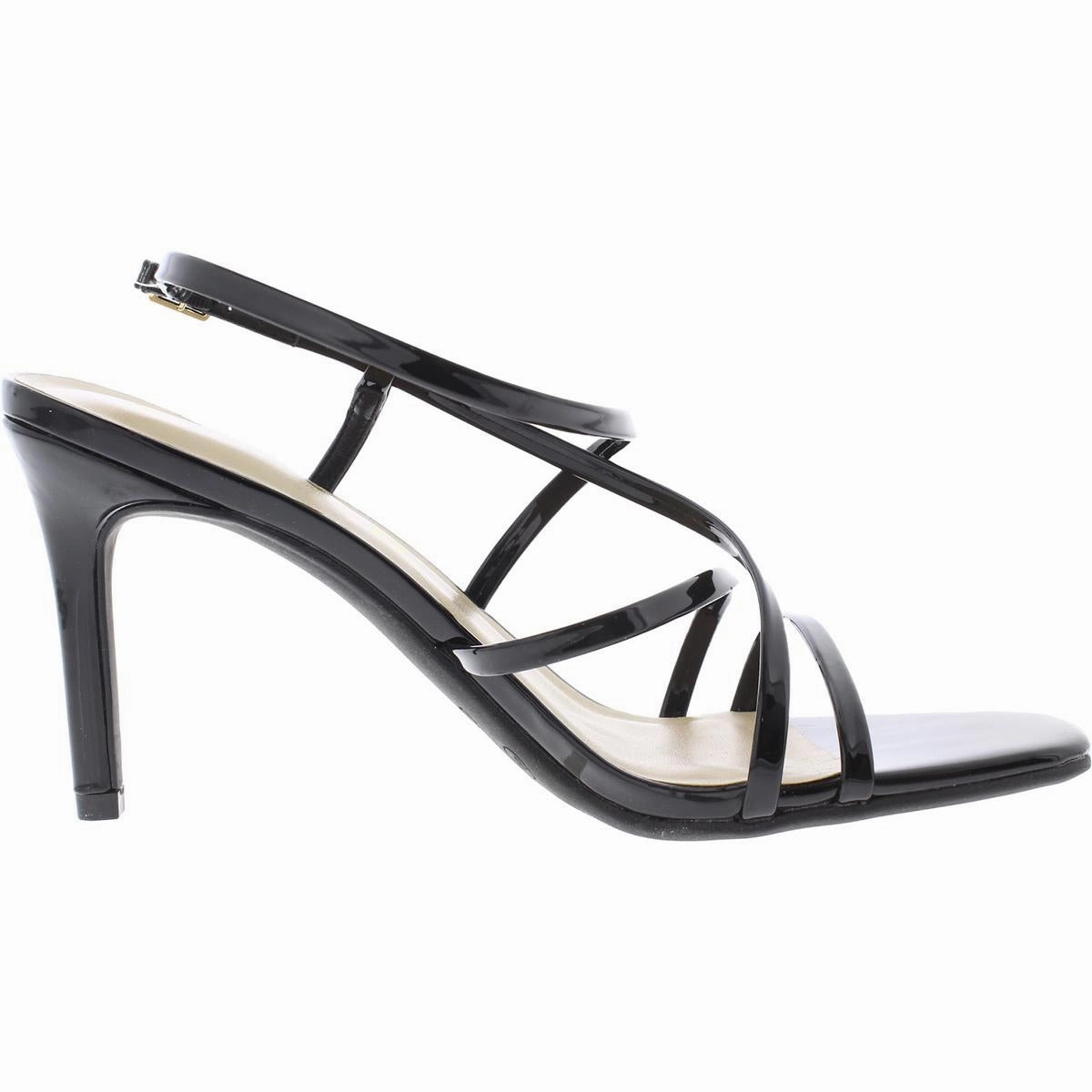 Farsi Womens Patent Ankle Strap Heels