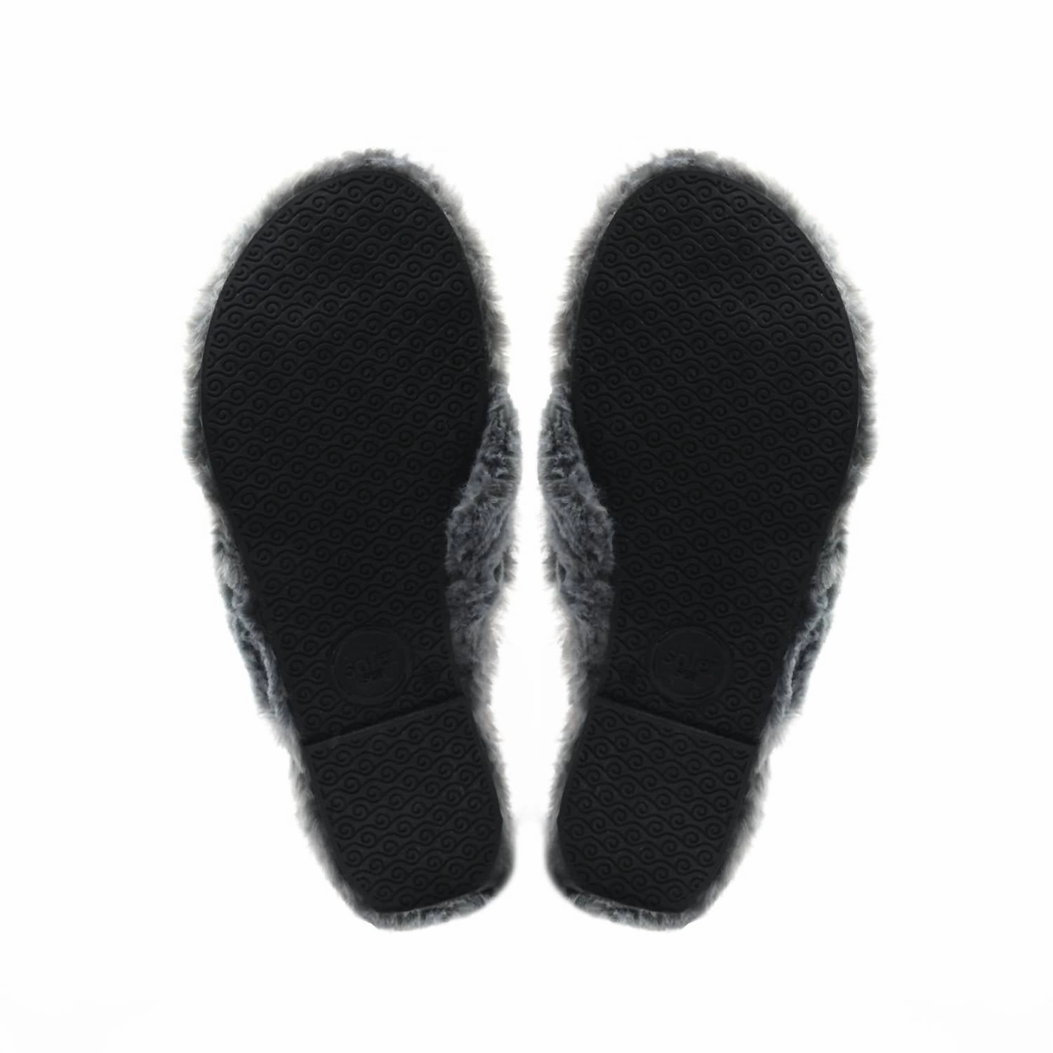 Faux Fur Flip Flop In Mink