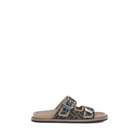 Fendi FF Men's Sandals Discount Mens Beach Sandals