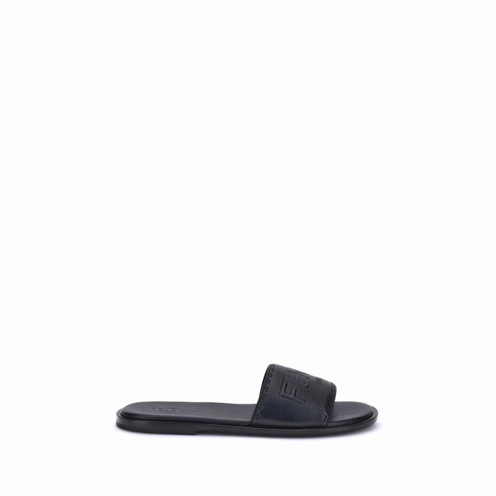 Fendi Sandals with Men's logo Discount Mens Beach Sandals
